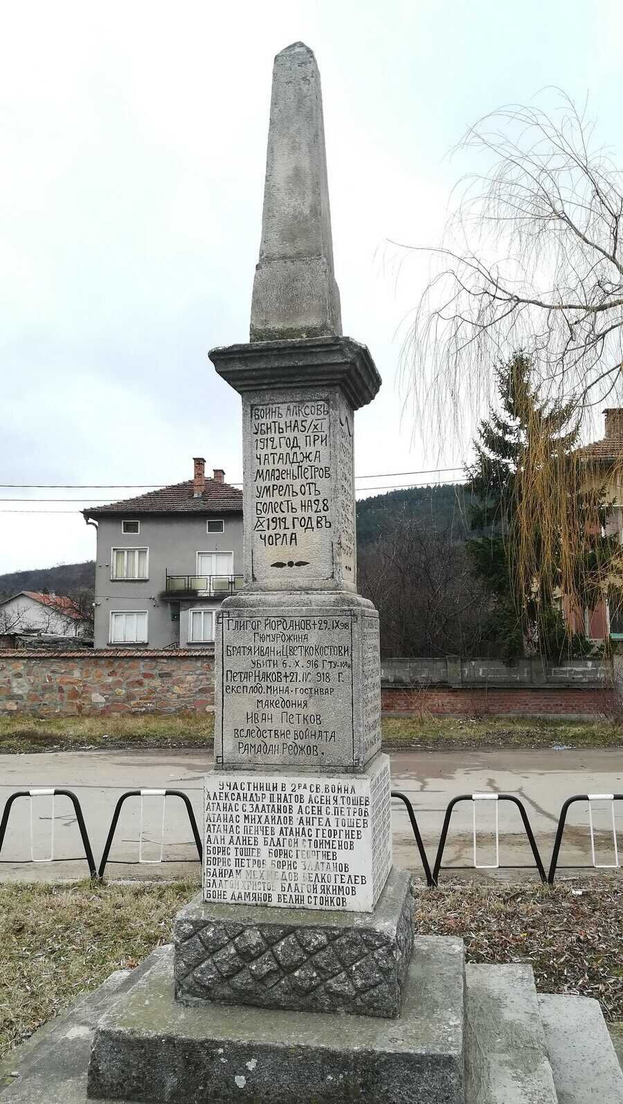 Паметник на загиналите във войните - Априлово