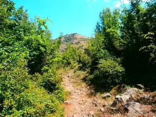 Скалите срещу крепостта Моняк - Кърджали