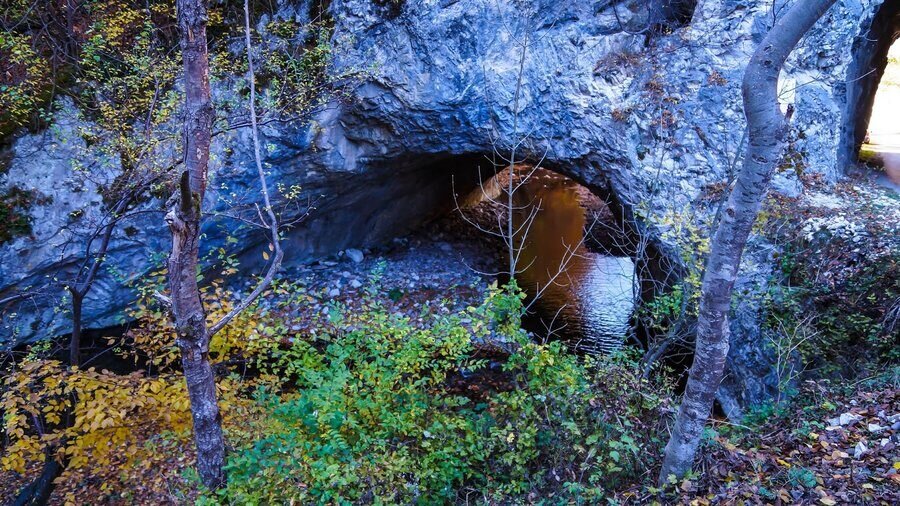 Скален мост "Шапран дупка" - с.Белица
