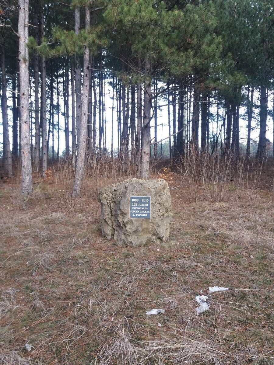 Паметна плоча 135 години Регионална горска служба - с. Арбанаси