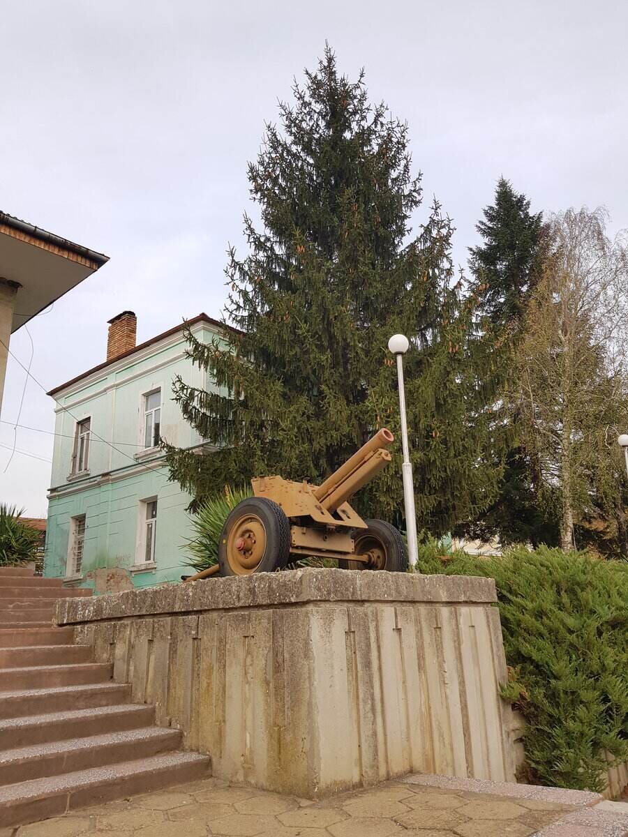 Военното оръдие - с.Леденик