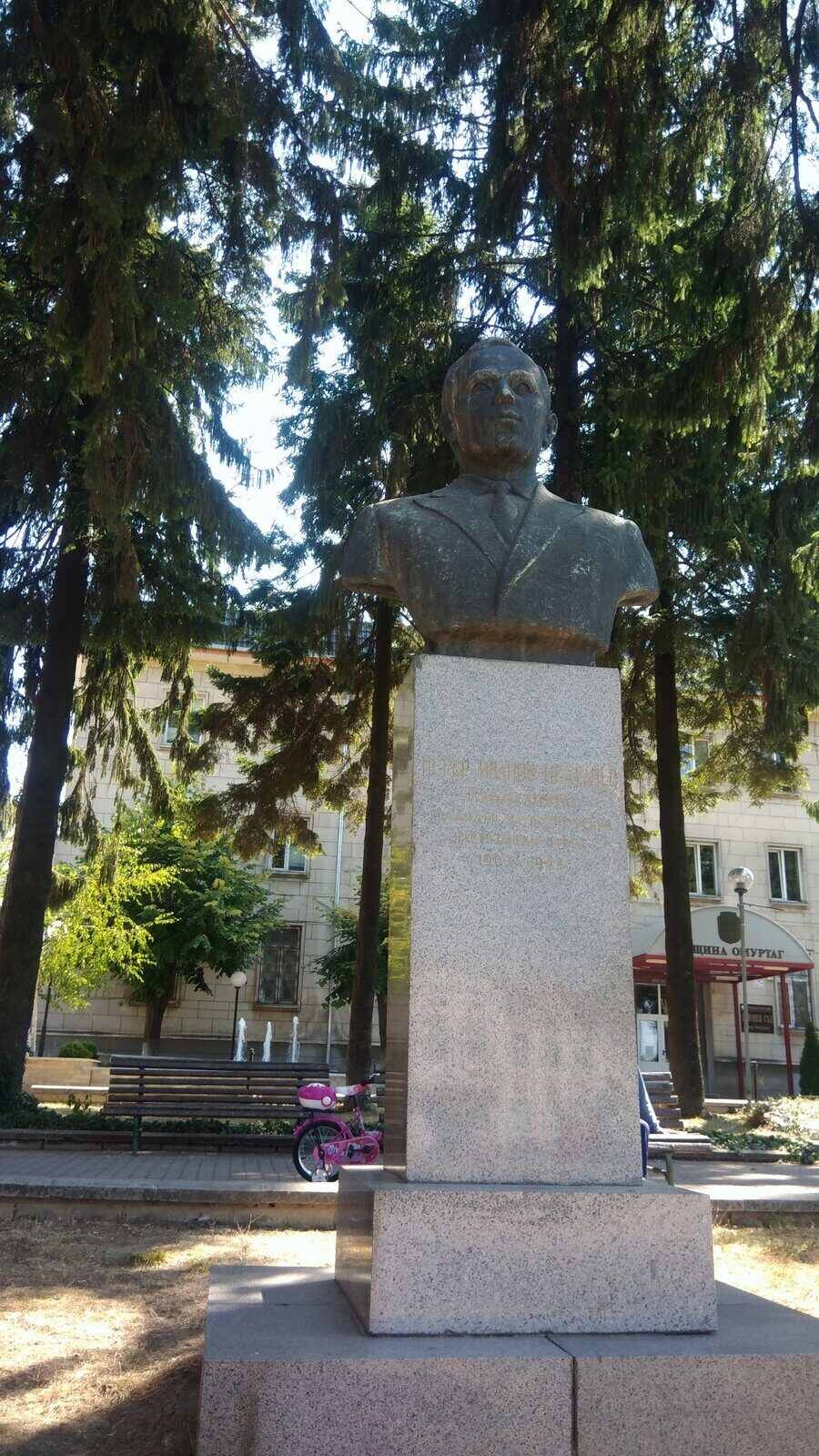 Бюст-паметник на Петър Иванов Неделчев - Омуртаг