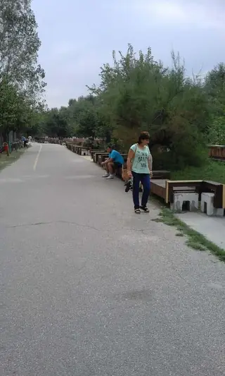 Най-дългата пейка в света - Пазарджик