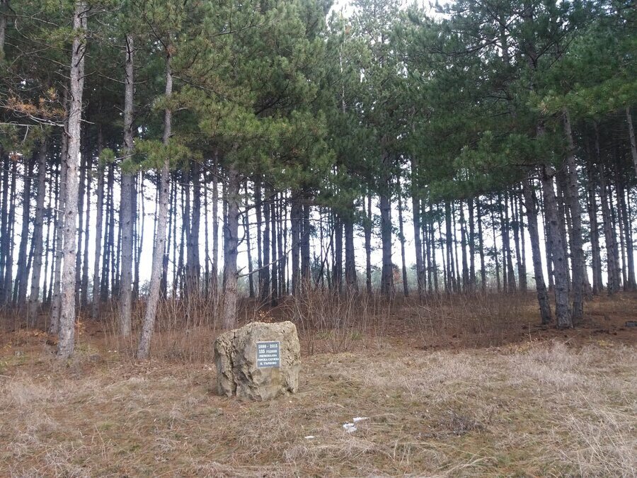 Паметна плоча 135 години Регионална горска служба - с. Арбанаси — снимка