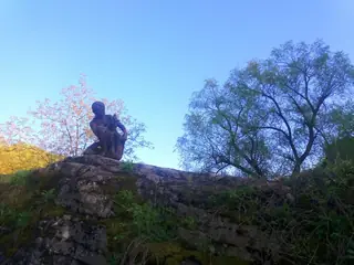 Бронзовата статуя на Рибарчето - с.Рибарица